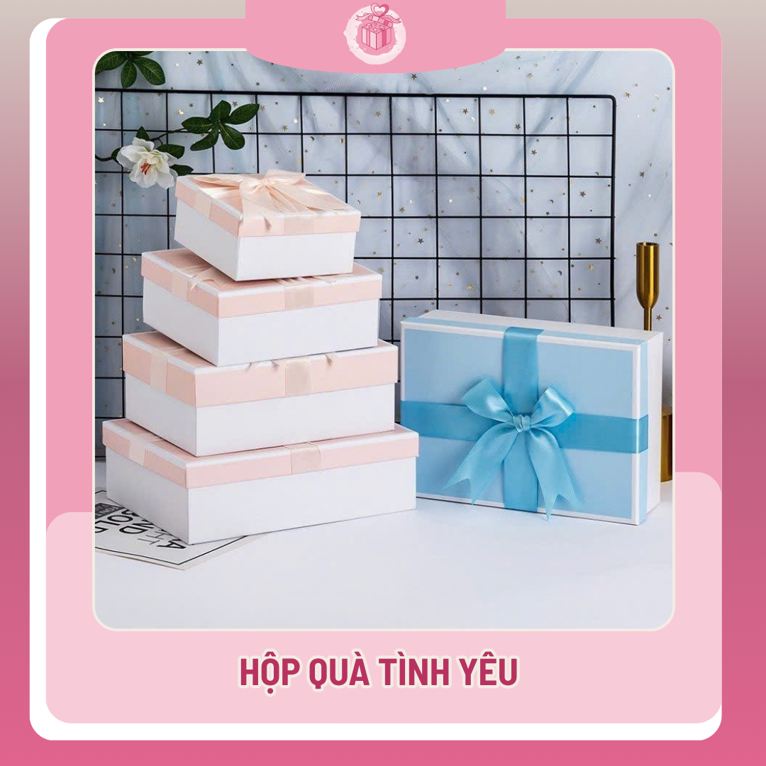 “hộp quà Bae Box màu hồng dễ thương”