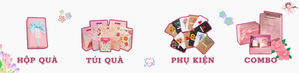 “phụ kiện trang trí hộp quà Bae Box”