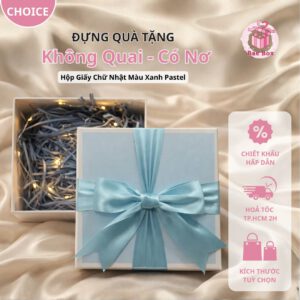 Hộp Nơ Pastel - Xanh